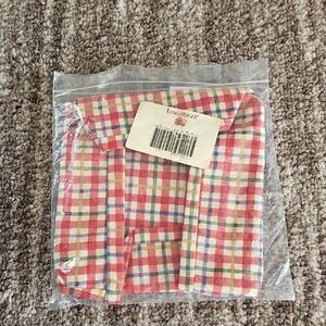 Longaberger Plaid Fabric Napkin Set